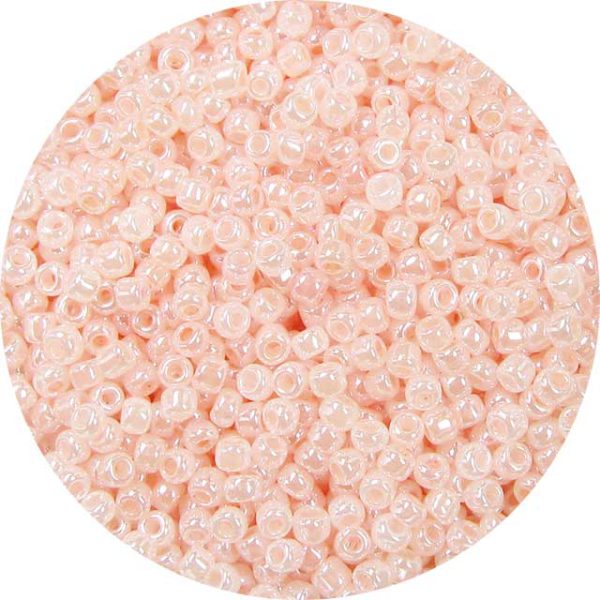 15/0 Ceylon Baby Pink Japanese Seed Beads 518
