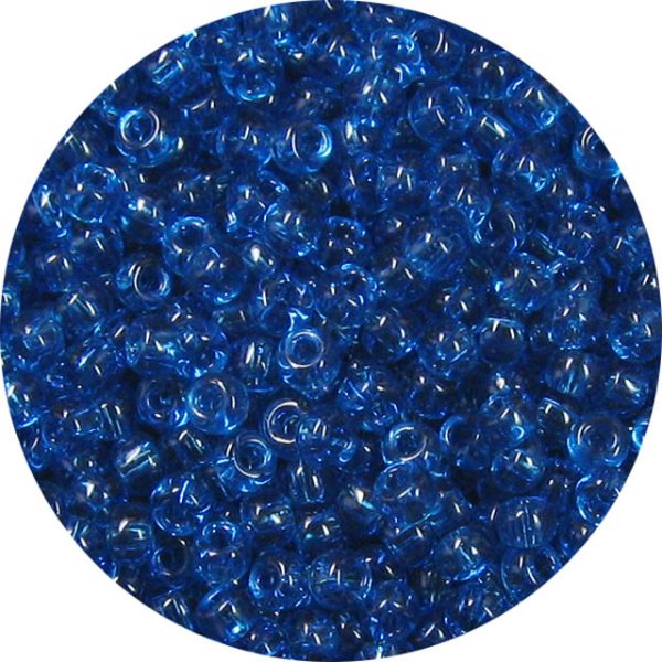 15/0 Transparent Capri Blue Japanese Seed Beads 149