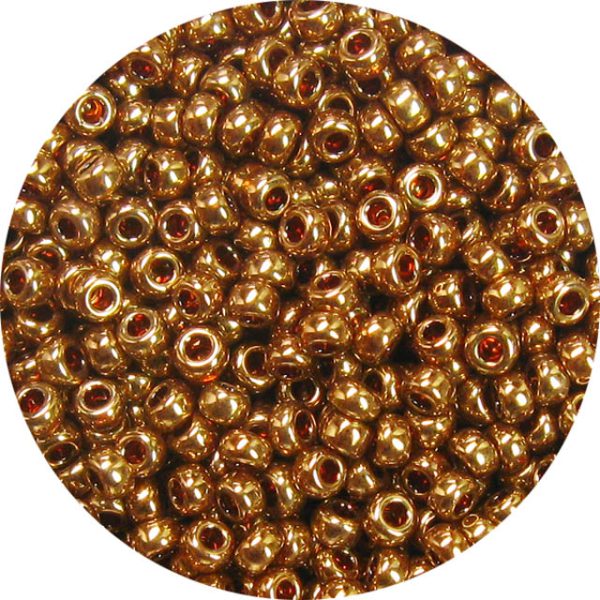 15/0 Japanese Seed Beads Metallic Light Bronze 457L