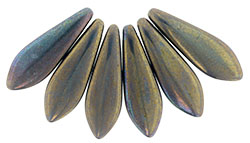 5x16mm Dagger Beads, Oxidized Bronze