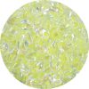 4X7mm Miyuki Magatama Beads Light Yellow Lined Crystal AB