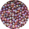 3.4mm  Miyuki Drops Frosted Dark Smoke Topaz AB