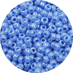 15/0 Japanese Seed Bead Opaque Luster Medium Blue 430E