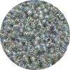 15/0 Transparent Light Black Diamond AB Japanese Seed Beads 297A