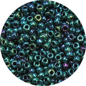 15/0 Teal Iris Japanese Seed Bead 459H