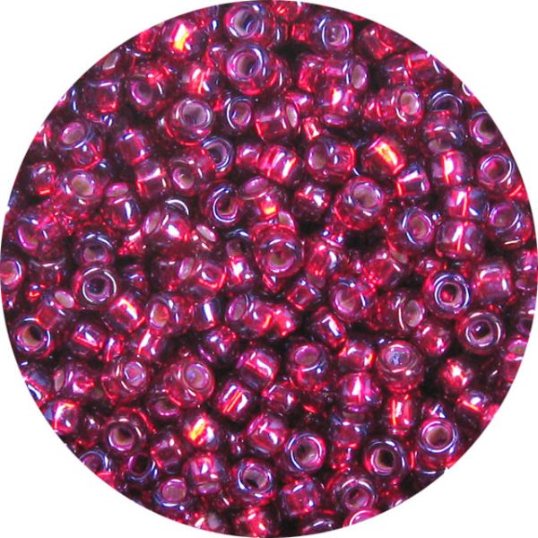15/0 Japanese Seed Bead Silver Lined Cabernet AB 652