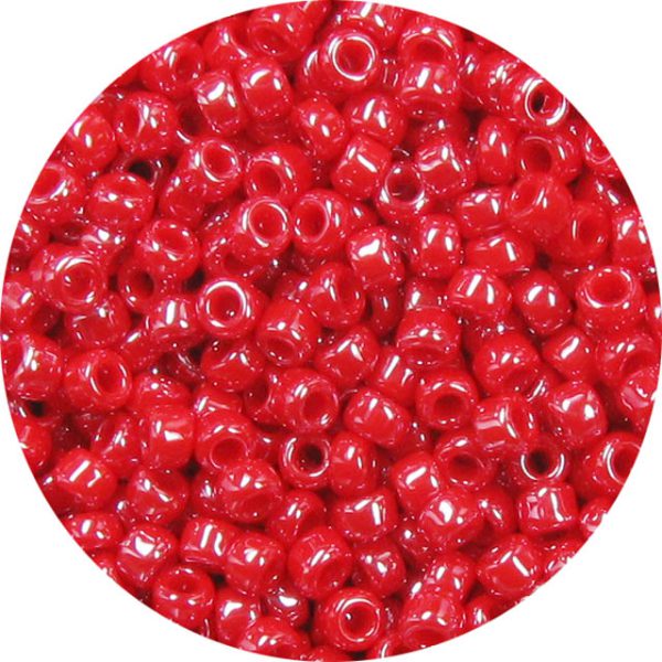 15/0 Japanese Seed Bead Opaque Luster Red 426