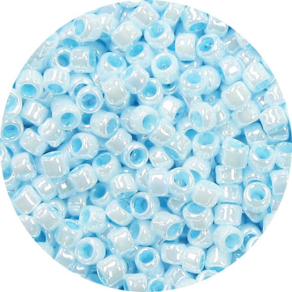 15/0 Japanese Seed Bead Opaque Luster Baby Blue 430