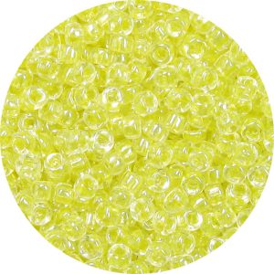 15/0 Japanese Seed Bead Shimmer Lined Yellow 713