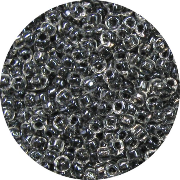 15/0 Japanese Seed Bead Shimmer Lined Black 720