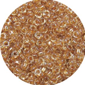 15/0 Japanese Seed Bead Shimmer Lined Beige 702