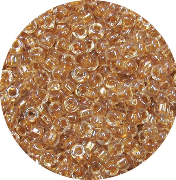 15/0 Japanese Seed Bead Shimmer Lined Beige 702