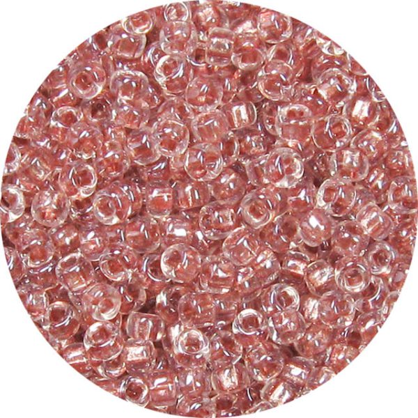 15/0  Japanese Seed Bead Shimmer Lined Vintage Rose 706