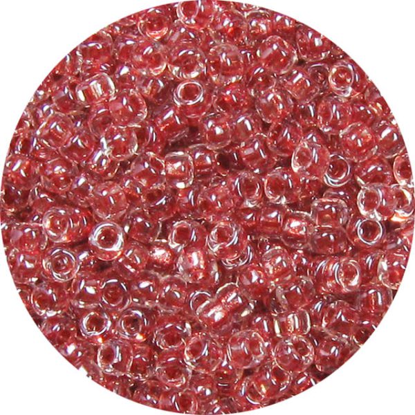 15/0 Shimmer Lined Old Rose Japanese Seed Bead 715