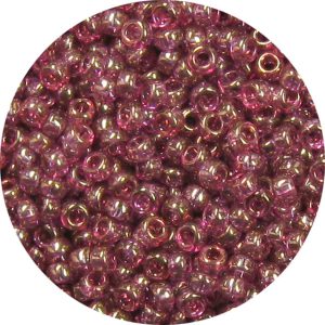 15/0 Japanese Seed Bead Transparent Gold Luster Light Amethyst 318A