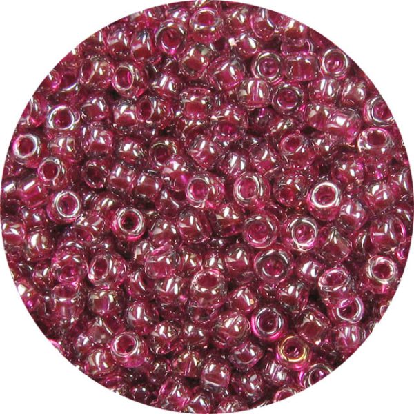 15/0 Japanese Seed Bead Transparent Luster Fuchsia 375J