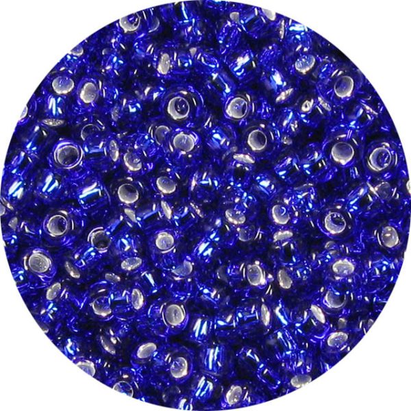 15/0 Japanese Seed Beads Silver Lined Cobalt Blue 20
