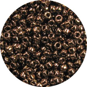 15/0 Metallic Reddish Copper Japanese Seed Bead 457A