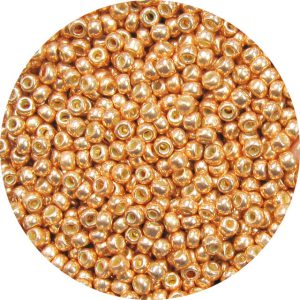 15/0 Japanese Seed Bead Permanent Metallic Light Copper P481A