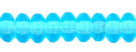 4mm Czech Pressed Glass Rondell Beads-Aqua Blue