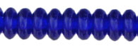 4mm Czech Pressed Glass Rondell Beads-Cobalt Blue