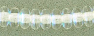 4mm Czech Pressed Glass Rondell Beads-Crystal AB Aurora