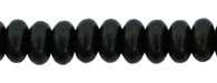 4mm Czech Pressed Glass Rondell Beads-Black
