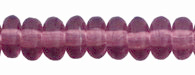 4mm Czech Pressed Glass Rondell Beads-Amethyst Purple