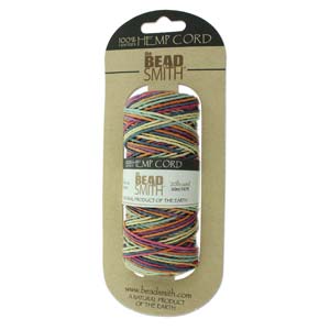 20lb Natural Hemp, 50gm (197ft), Variegated Rainbow