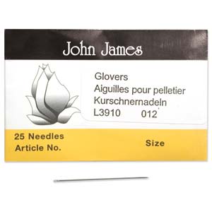 John James English Glover Beading Needles, Size 12