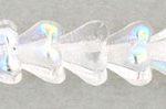 4X6mm Czech Glass Baby Bell Flower, Crystal AB