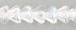 4X6mm Czech Glass Baby Bell Flower, Crystal AB 
