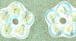 5mm Czech Glass Flower Spacer, Crystal AB