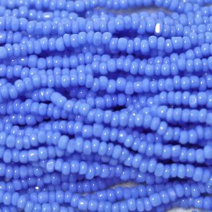 15/0 Czech Charlotte Cut Seed Bead Opaque Light Sapphire