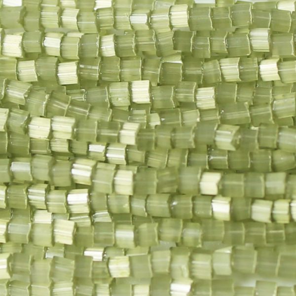 11/0 Czech Two Cut Seed Bead Olivine Satin Tint