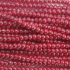 11/0 Czech Seed Bead, Opaque Dark Red Luster