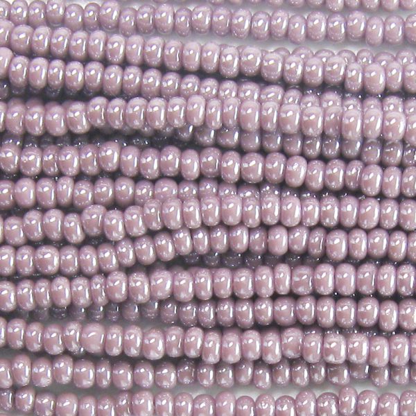 11/0 Czech Seed Bead, Opaque Lavender Luster