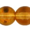 6mm Czech Pressed Glass Round Druk Beads-Topaz AB