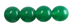 6mm Czech Pressed Glass Round Druk Beads-Dark Green Opal