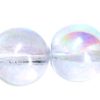 6mm Czech Pressed Glass Round Druk Beads-Alexandrite AB