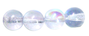 6mm Czech Pressed Glass Round Druk Beads-Alexandrite AB