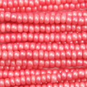 11/0 Frosted Supra Ceylon Light Pink Czech Seed Bead