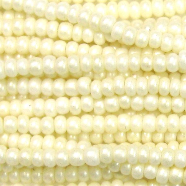 11/0 Ivory Supra Pearl Czech Seed Beads