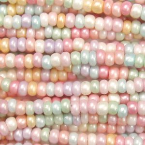 11/0 Czech Seed Bead, Tutti Fruity Supra Pearl Mix