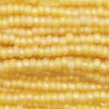 11/0 Frosted Transparent Light Topaz AB Czech Seed Bead