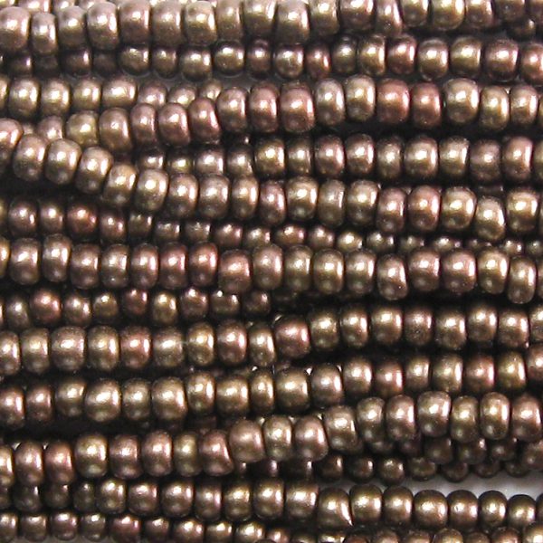 11/0 Steel Iris Supra Pearl Czech Seed Beads