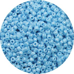11/0 Japanese Seed Bead, Opaque Blue Turquoise Luster