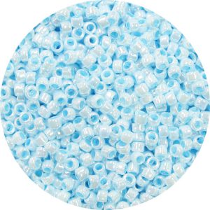11/0 Japanese Seed Bead, Opaque Baby Blue Luster