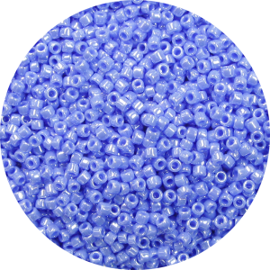 11/0 Japanese Seed Bead, Opaque Light Sapphire Blue Luster