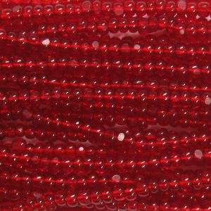 Czech Charlotte Cut Seed Bead Transparent Dark Ruby